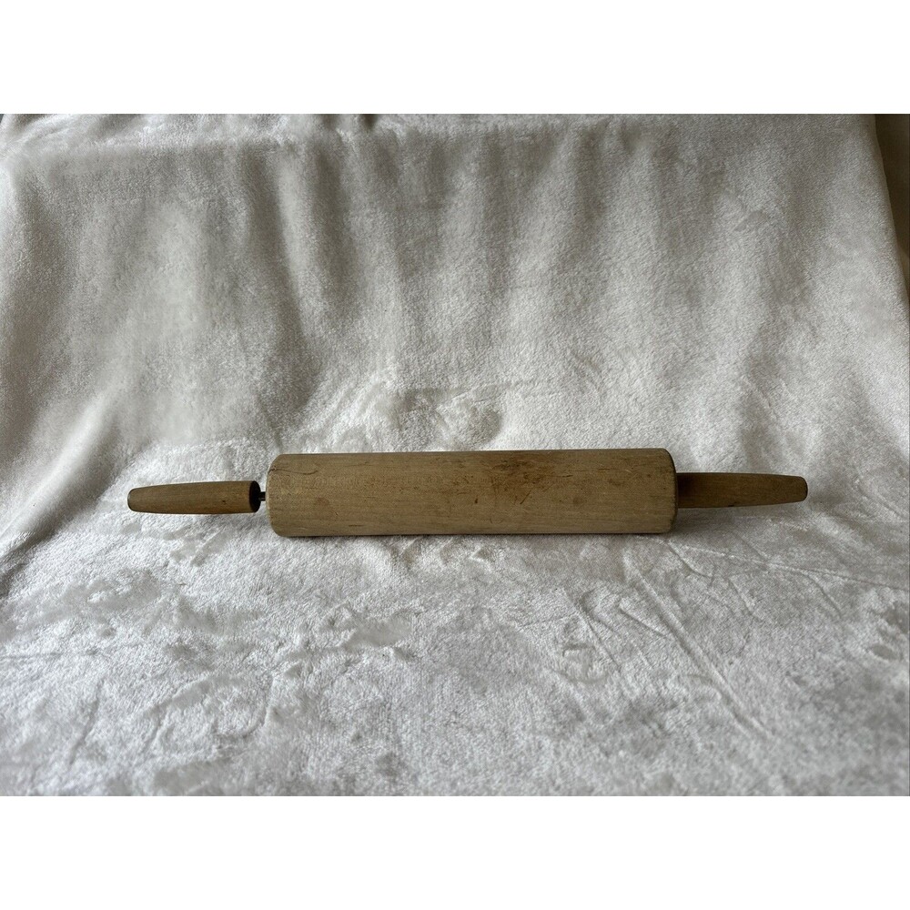 Vintage Wood Pin Handle Rolling Pin Kitchen Wooden Rustic Farmhouse Primitive